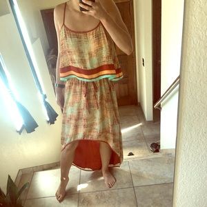 Size 6 Beige Orange/Cream Maxi 🧡🧡